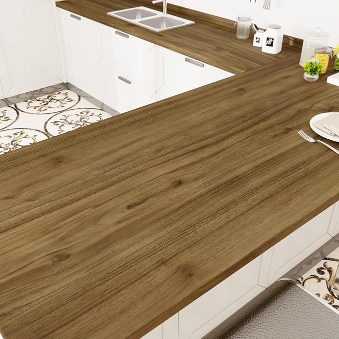 WESTICK Brown Wood Contact Paper Peel and Stick Wood Wallpaper Self Adhesive by WESTICK