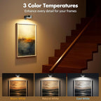 6Pcs Picture Lights for Wall Battery Operated, Magnetic Led Painting Light - Image 2