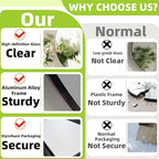 Gold Round Mirror, 28 Inch Gold Circle Mirror, Metal Frame Round Wall Mounted - Image 3