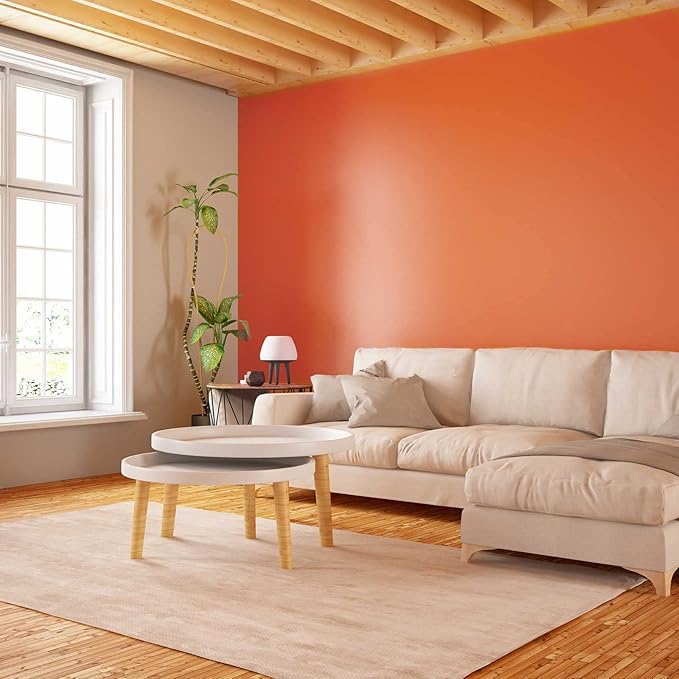 Orange Peel and Stick Wallpaper, 15.7 X 315 inches Renter Friendly Wallpaper - Image 4