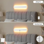 KELUOLY Modern Plug in Wall Sconces, 23.6 inch Frosted White LED Long Wall - Image 4