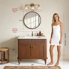 WallBeyond Black Round Wood Mirror 24 inch Circle Wall Mirror - Image 7
