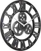 28" Whisper Ticking Silent Wall Clock - Image 3