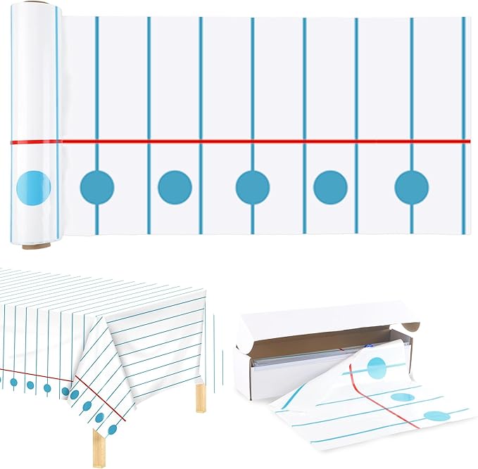 Kochorie 100 Ft x 54 Inch Back to School Notebook Tablecloth Roll Plastic by Kochorie