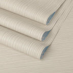 TANONE Beige Grasscloth Peel and Stick Wallpaper, Faux Linen Textured Self by TANONE
