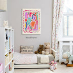 Funky Cute Kids Abstract Wall Art Trendy Bright Colorful Poster 16x24 inch - Image 4