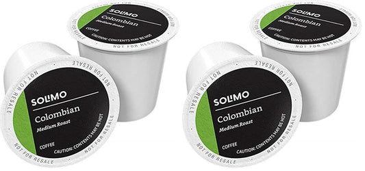 Amazon Brand - Solimo Medium Roast Coffee Pods, Colombian, Compatible with Keurig 2.0 K-Cup Brewers, 100 Count (Pack of 2)