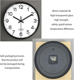 XFM Large Wall Clock Black Silent Wall Clocks Battery Operated 16 Inch Modern - Image 6