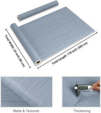 CRE8TIVE 24"x118" Wide Light Blue Grasscloth Peel and Stick Wallpaper Fabric - Image 8
