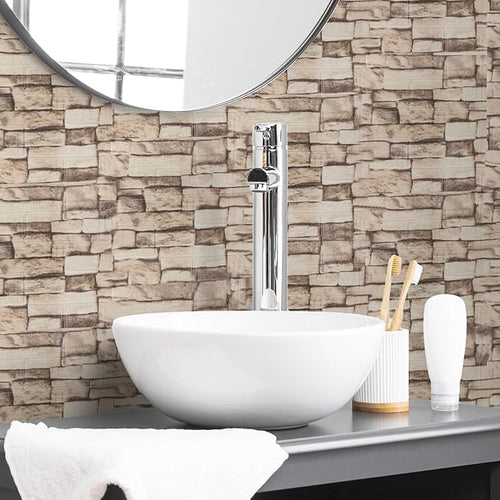 10PCS 3D Wall Panels Peel and Stick Foam, Self-Adhesive Decorative 3D Brick - Image 2