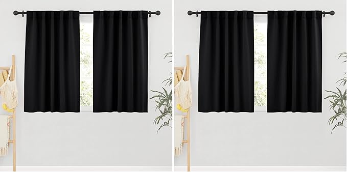 RYB HOME Short Bedroom Blackout Curtains by RYBHOME