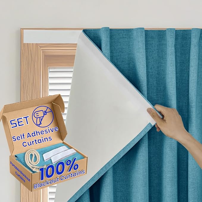 No-Sew 100% Blackout Shade by Sovtfides