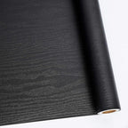 Abyssaly Black Wood Wallpaper 17.71 Inch X 196 Inch Peel Stick Countertops by Abyssaly