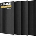 TONOR Dual-Layer Thickened Acoustic Wall Panels Self Adhesive, 4 Pack by TONOR
