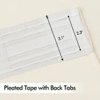 MIULEE Birch Back Tab Blackout Curtains 108 Inch Long 2 Panels Set - Image 4