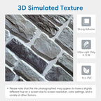 COMSTICKC 3D Faux Stone Wall Panel Peel and Stick Wall Tiles, Ultra-Light Thin - Image 3
