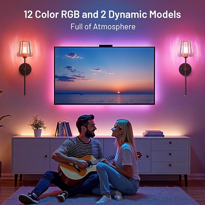 Crystal Battery Operated Wall Sconces Set of 2, 12 RGB and 3CCT Dimmable Wall - Image 5