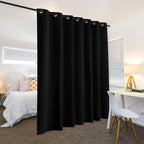 RYB HOME Extra Wide Curtains for Divider Room Separation Soundproof Temporary - Image 3