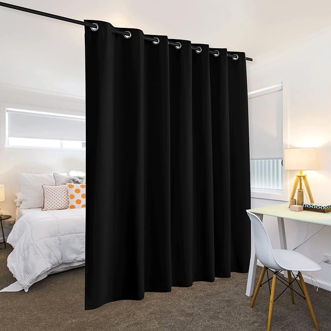 RYB HOME Privacy Curtain for Sliding Glass Door, Light Block Noise Reduce - Image 3