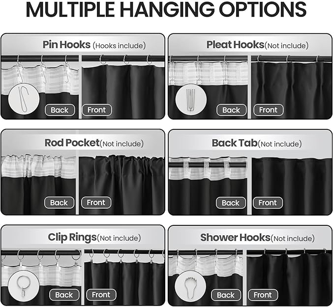 Home Theater Curtains Room Separator, Room Divider Curtains - Image 2