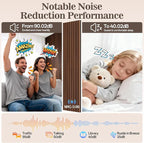 4 Pack Wood Panels for Wall, 47.24" x 12.79" Acoustic Wood Slat Wall Panel for - Image 4