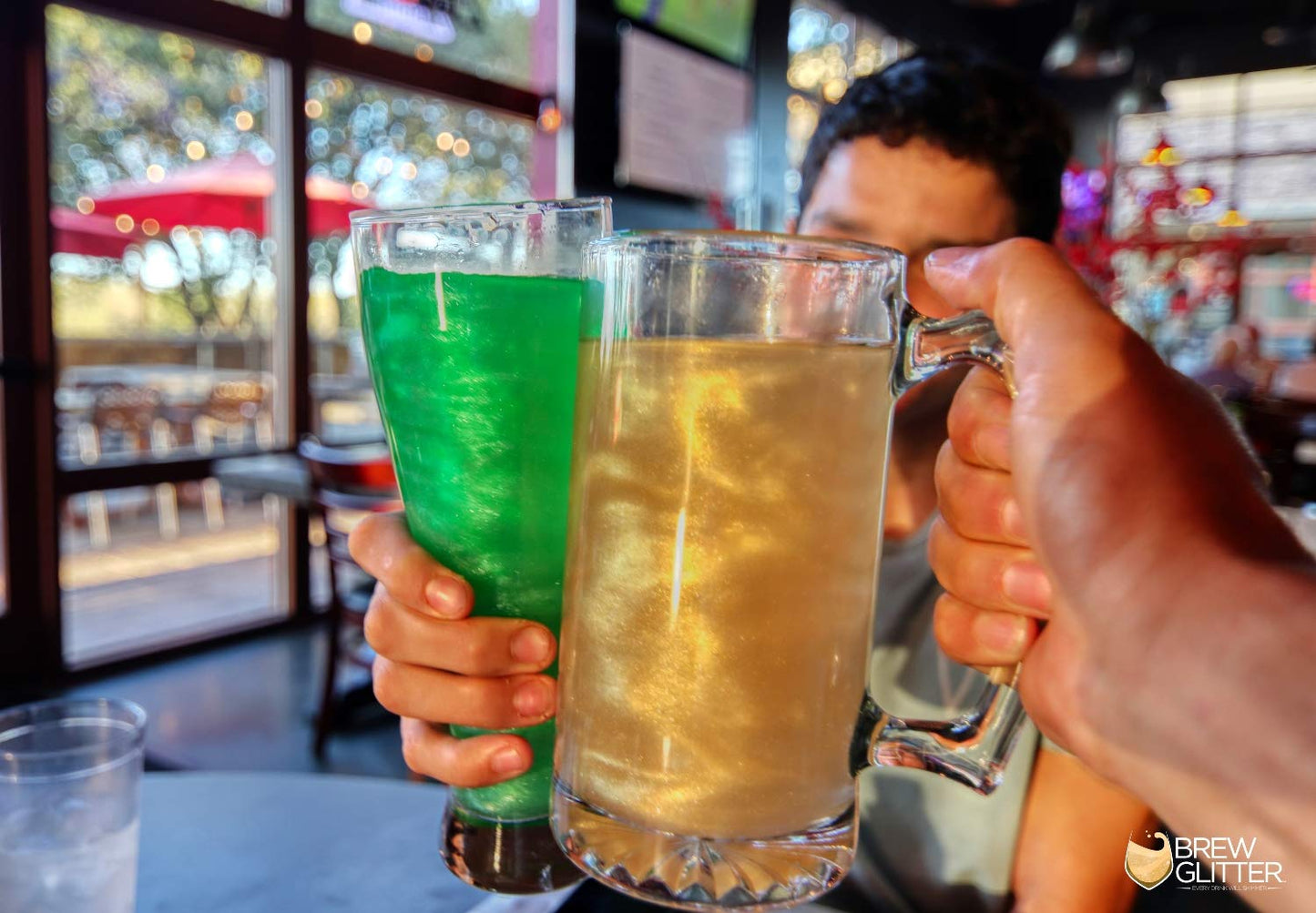 Orange BREW GLITTER Edible Glitter For Drinks, Cocktails, Beer, Garnish Glitter & Beverages | KOSHER & HALAL Certified | 100% Edible & Food Grade | Vegan, Gluten, Nut Free (25g, Orange)