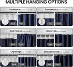 Blackout Large Window Wide Curtains - Image 2