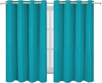 LEMOMO Teal Thermal Blackout Curtains/52 x 54 Inch/Set of 2 Panels Room - Image 2