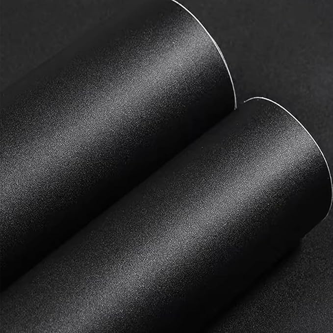 Yancorp 31.5"x394" Matte Black Contact Paper Peel and Stick Wallpaper Removable - Image 2