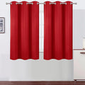 LEMOMO Blackout Curtains 38 x 54 inch/Bright Red Curtains Set of 2 by Lemomo