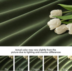 MIULEE Olive Green Back Tab Blackout Curtains 90 Inches Long 2 Panels Set - Image 8