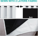 NICETOWN Blackout Curtains 80 inches Long, 2 Pieces, Full Light Blocking Drapes - Image 5