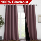NICETOWN Room Warming Thermal Insulated 100% Blackout Curtains, Sound Proof - Image 2