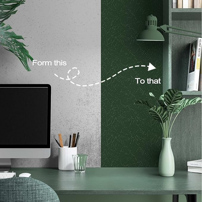 Dark Green Peel and Stick Self Adhesive Wallpaper - Image 5