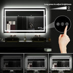 LOAAO 48"X28" LED Bathroom Mirror - Image 4