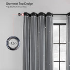 XiDi Grommet Blackout Curtains for Bedroom & Living Room, Unicorn Pattern - Image 4
