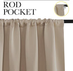 NICETOWN RV Blackout Curtains for Camper Windows, Kitchen Curtains, Short - Image 2