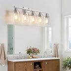 MOKATNG 5-Light Bathroom Light Fixtures, Vanity Light - Image 3