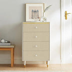 TANONE Khaki Contact Paper Peel and Stick Wallpaper, Grasscloth Beige Wallpaper - Image 5