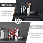 Dimoon 17.7''x118'' Peel and Stick Wallpaper Dark Grey Contact Paper - Image 9