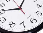 Bernhard Products Black Wall Clock Silent Non Ticking 10 Inch Quality Quartz - Image 2