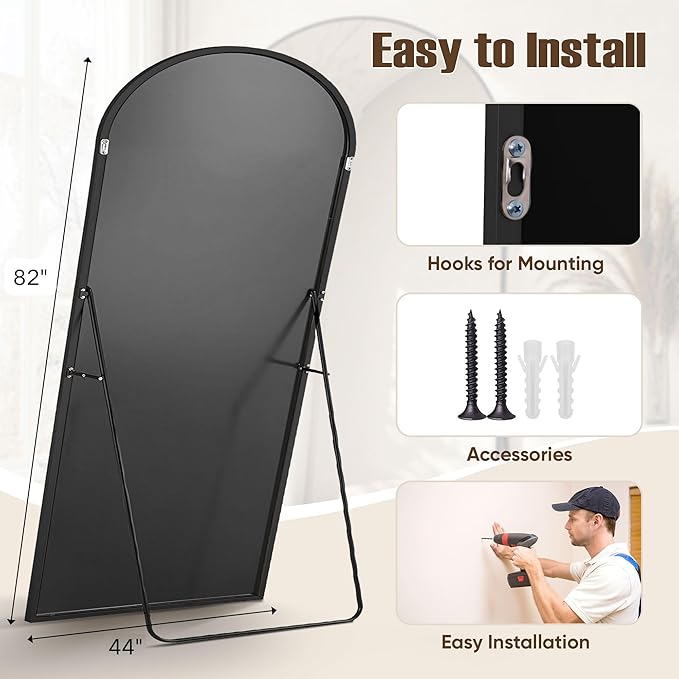 Full Length Mirror, Oversized Floor Mirrors, Leaning Free Standing Mirrors - Image 6