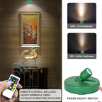 HAMVIDNE LED Spotlight, Battery Powered Picture Lights, Uplight Indoor - Image 2