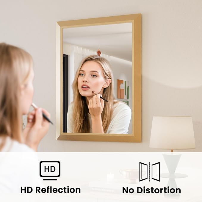 Amorho 24x32 Inch Bathroom Mirror, Wall-Mounted Mirrors Perfect - Image 2