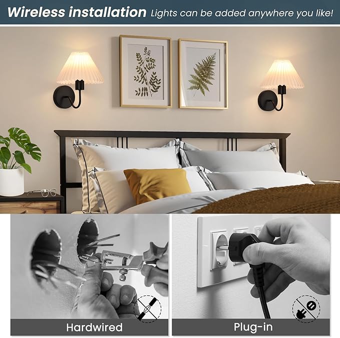 Rechargeable Battery Operated Wall Sconce Sets of 2, 15 Colors Wireless - Image 8