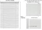 YIIBAII Mini Blinds Suitable for 44" W x 64" H Windows 1" Aluminum Horizontal - Image 6