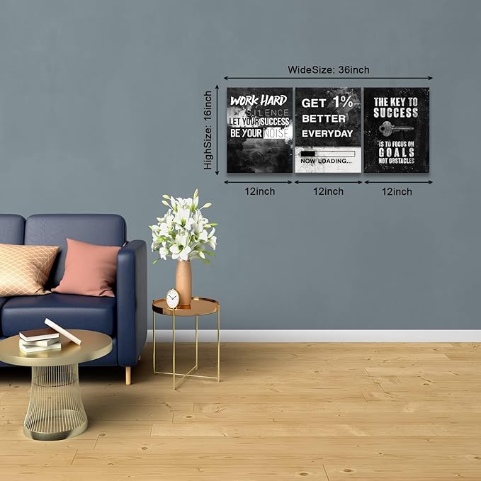 KAWAHONE Success Canvas Wall Art - Image 3