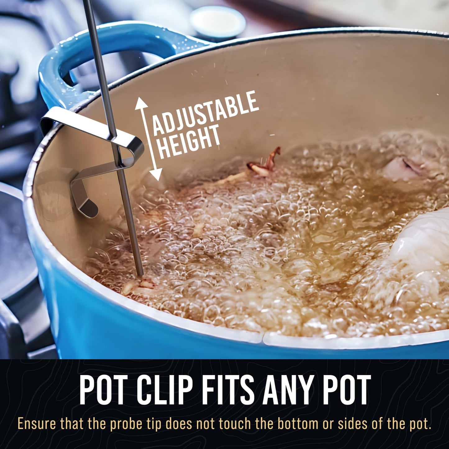 Candy Thermometer with Pot Clip - Deep Fry Oil for Frying and Candle Making - 2 Pack