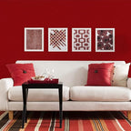 Abyssaly Red Wallpaper Peel and Stick Removable Self Adhesive Embossed Silk - Image 3