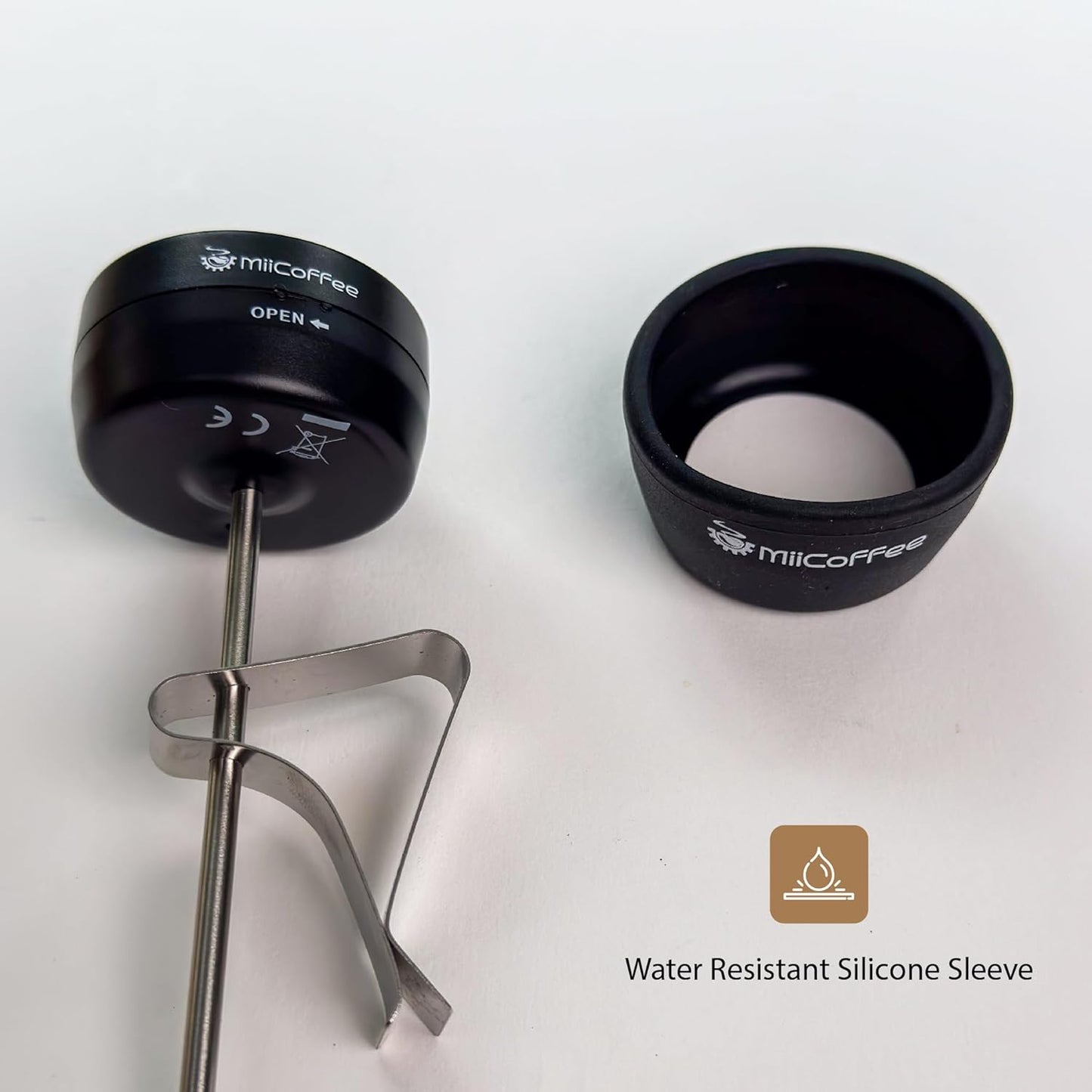 MiiCoffee Digital Milk Frothing Thermometer with Clip, Espresso Machine Accessories for Steaming Milk (Fahrenheit)